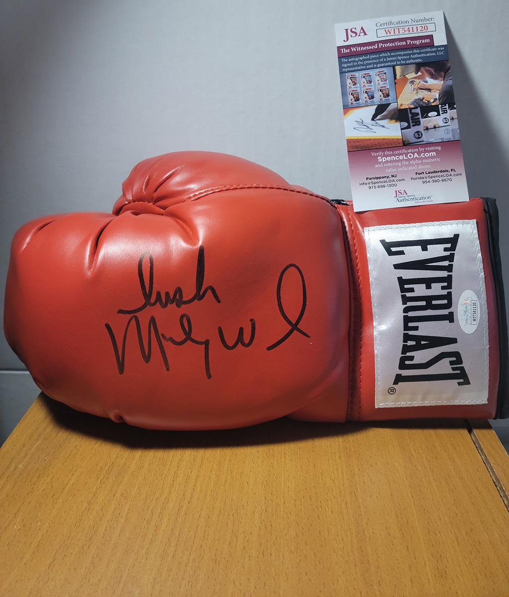 Irish Micky Ward Autographed Everlast Boxing Glove JSA Witnessed coa