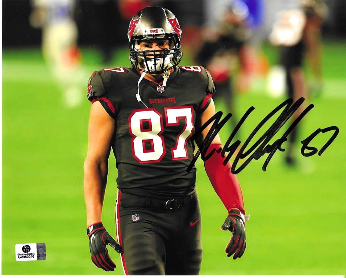 Rob Gronkowski Tampa Bay Buccaneers Autographed 8x10 Photo GA coa