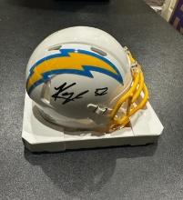 Khalil Mack Los Angeles Chargers Autographed Riddell Mini Helmet GA coa