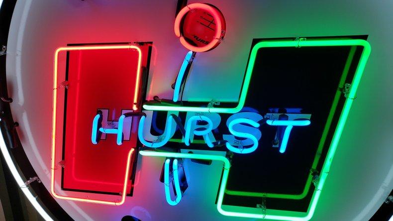 Hurst Tin Neon Sign