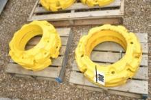 FOUR JOHN DEERE WHEEL WEIGHTS