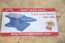 GREATBEAR SINGLE-HORN IRON ANVIL, 400LBS (UNUSED)