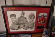 2 Dale Earnhardt JR Posters and 2 Nascar Posters