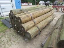 TREATED FENCE POST 8"X8' 20 TIMES THE BID AMOUNT