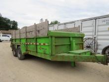 2020 BE WISE DUMP TRAILER 16' TANDEM AXEL SWING