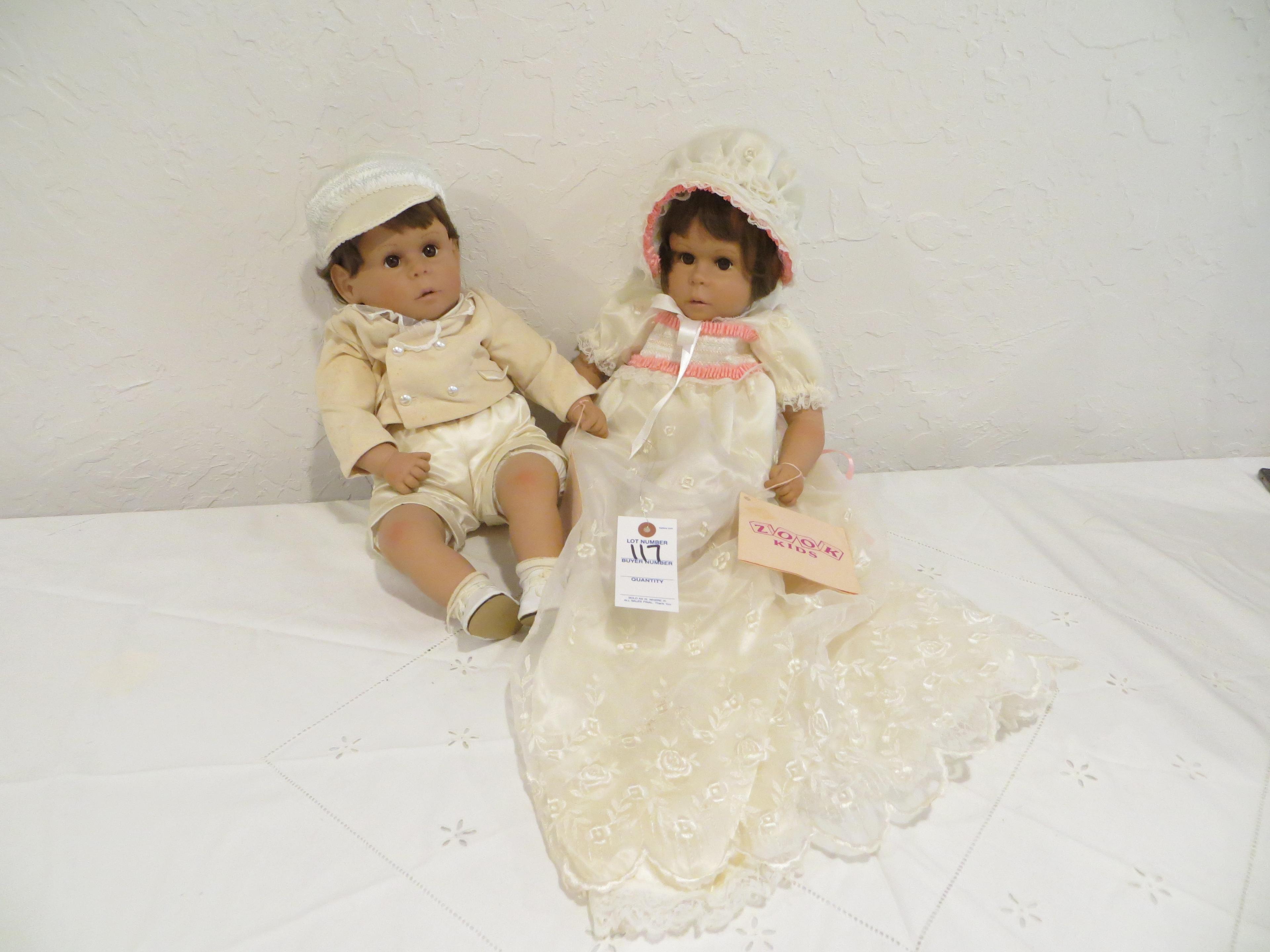 Zook Kids Christening Girl#91 and Boy #92 - Signed