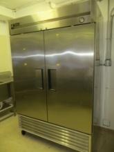 TMC True 2 door freezer, stainless steel, 82" x 30" x 54", 115 voltage