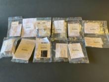 (LOT) NEW BUSHINGS & SHOCK MOUNTS (WITH EMBRAER CERTS) PE64055-5-140C, NAS77B6-075 & -024, & -017,