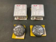 (LOT) WHELEN STROBE POWER SUPPLIES 01-0770028-05 & LED TAXI LIGHTS 01-0771424-20 (ALL REMOVED