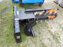 Mower King ECSSCT72 Hydraulic Trencher w/ Augur