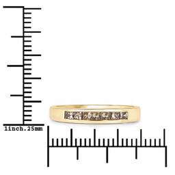 14KT Yellow Gold 0.39ctw Champagne Diamond Ring
