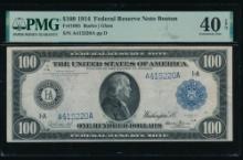 1914 $100 Boston FRN PMG 40EPQ