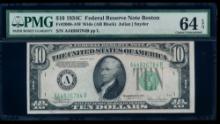 1934C $10 Boston FRN PMG 64EPQ