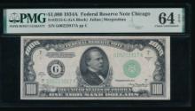 1934A $1000 Chicago FRN PMG 64EPQ