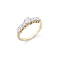 14KT Yellow Gold 1.25ctw Diamond Ring