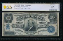 1908 $10 Tombstone Silver Certificate PCGS 25