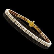 14KT Yellow Gold 2.51ctw Diamond Bracelet