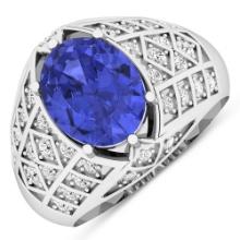 14KT White Gold 2.21ctw Tanzanite and Diamond Ring