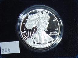 2008-W Proof U.S. Silver Eagle.