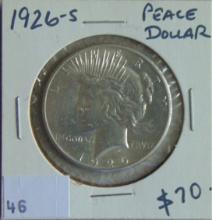 1926-S Peace Dollar.