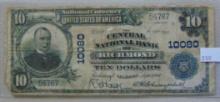 9/7/1911 $10 National Currency Central Bank of