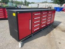 New Cherry 10' Stainless Steel Red Work Bench