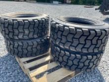 New Set Of 4 12-16.5 SKS-4 Skid Loader Tires