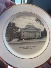 St. Paul's...Methodist Church, Cherokee Iowa plate, candlewick 2 handle dish, amber depression 3