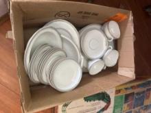 Set of dishes.