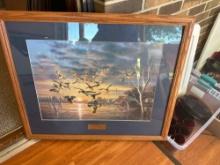 Framed Foul picture....Shipping