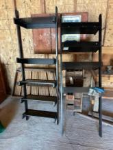 Black Shelving Unit, approximately 6 foot tall ...