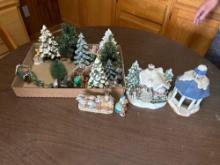2 Lefton China lighted houses