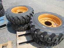 (New) 10-16.5 Tires & Wheels for Case (set of 4)