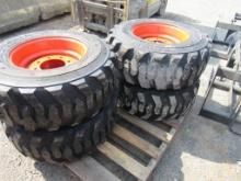 (New) 12-16.5 Tires on Wheels for Bobcat-set of 4