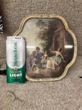 Metal Heineken Sign and Framed Art Piece