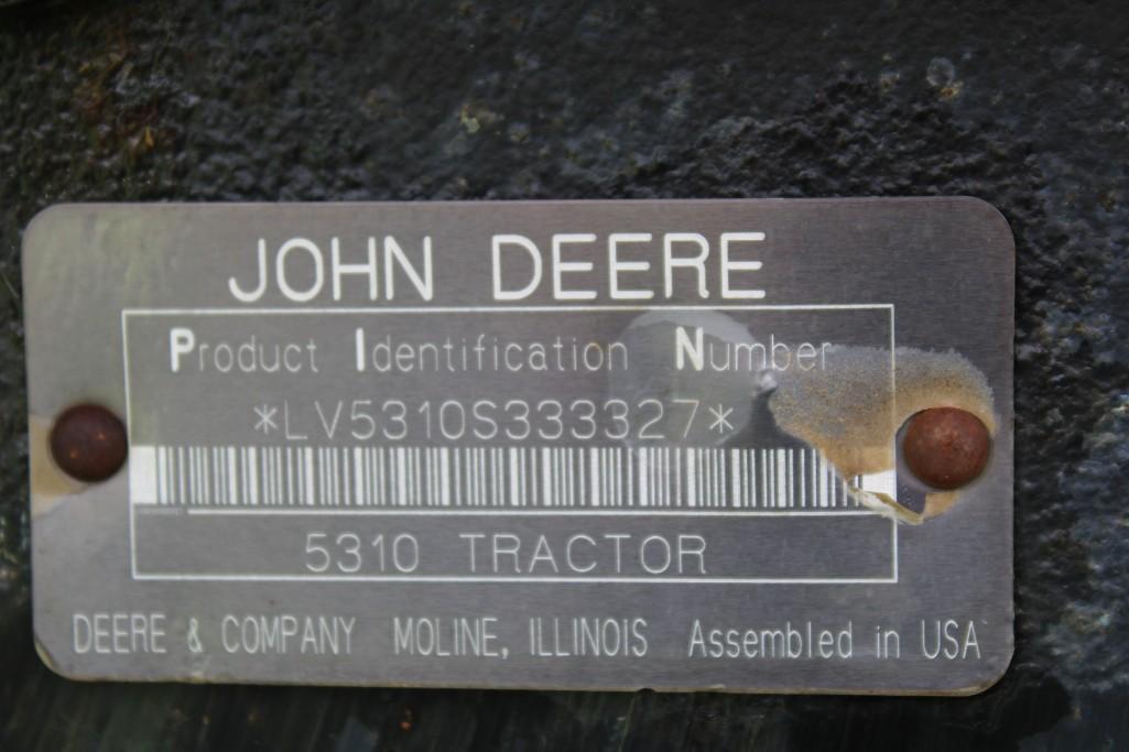 JD 5310 2WD Tractor w/Open Station