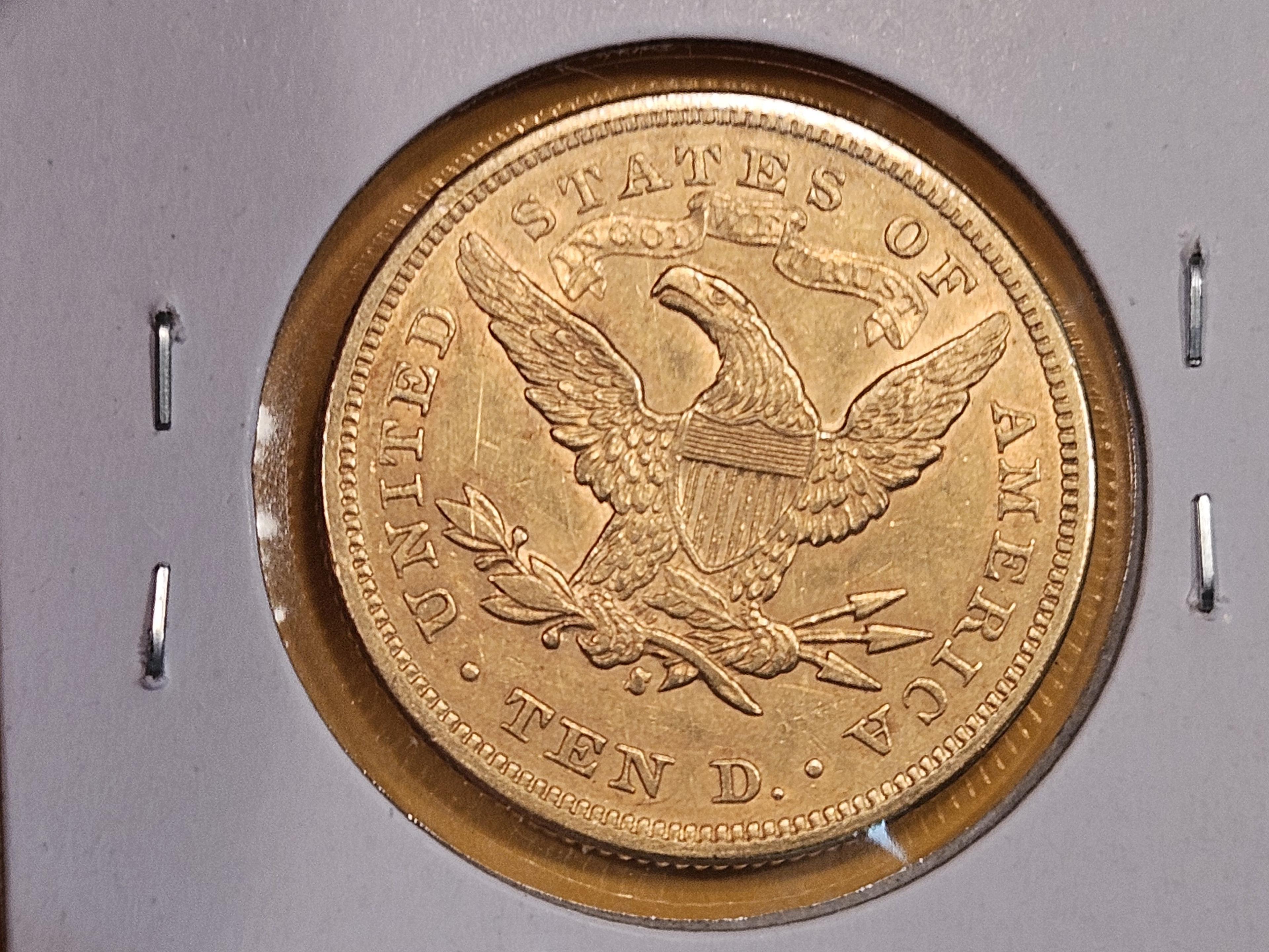GOLD! Bright AU-UNC 1879-S Gold Liberty Head Ten Dollar