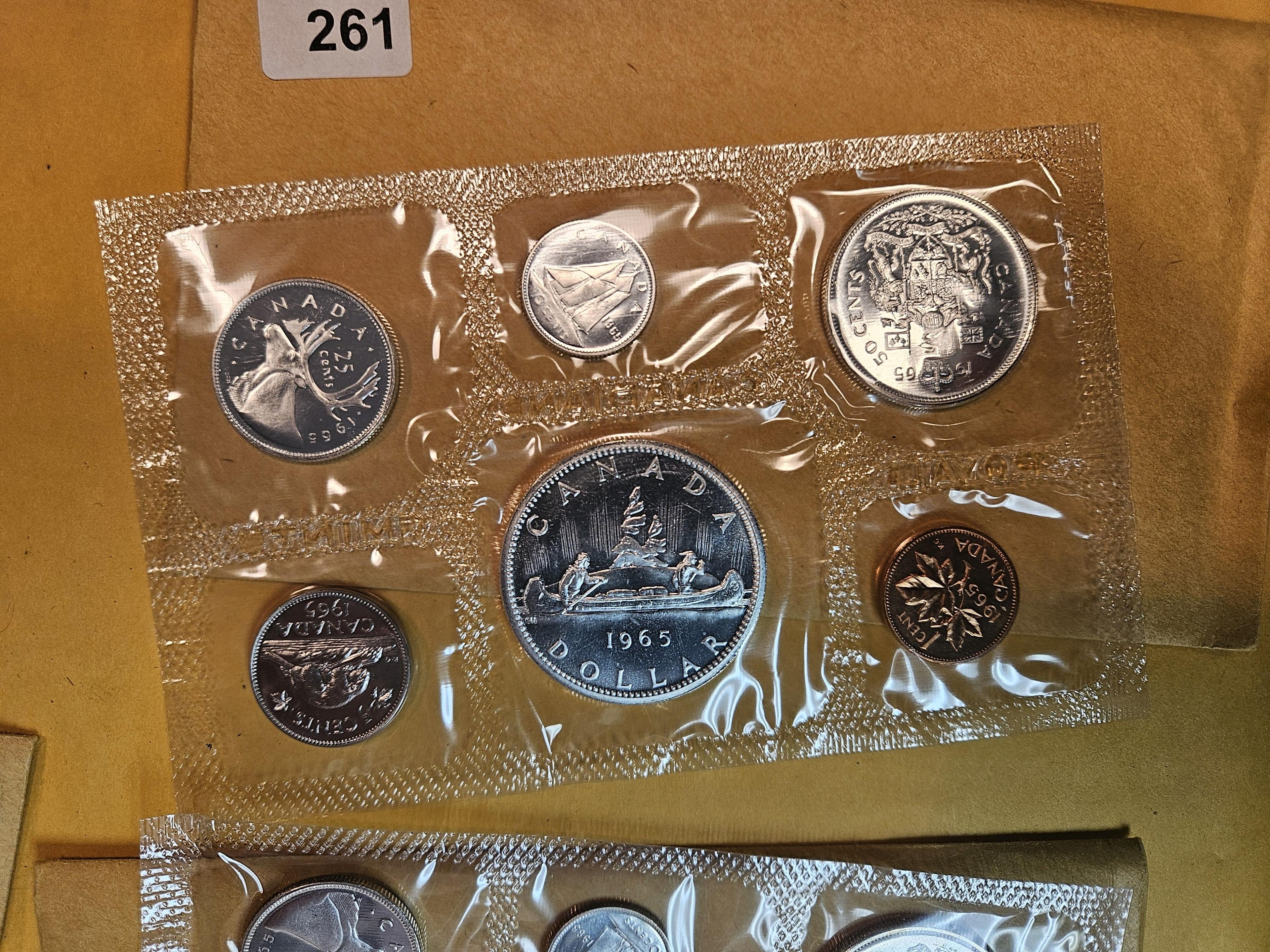 Four Canadian Silver Prooflike Sets