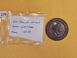 Cool, High-Relief 1890 Chancellor Otto von Bismarck Medal