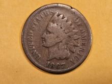 Semi-Key 1867 Indian cent