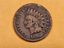 Better date 1876 Indian Cent