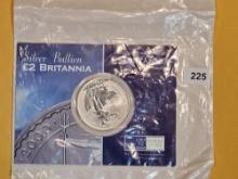 GEM Brilliant Uncirculated 2000 Great Britain silver Britannia