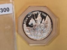 Indian Tribal Series Proof Deep Cameo silver round