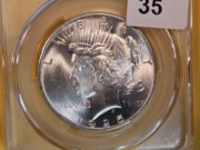 CAC! 1925 Peace Dollar in Mint State 62