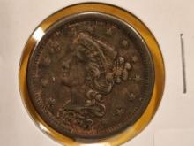 1853 Braided Hair Large Cent