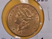 GOLD! Brilliant About Uncirculated Plus 1902-S Gold Liberty Head Twenty Dollars