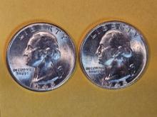 1945-P and 1945-D Washington Quarters