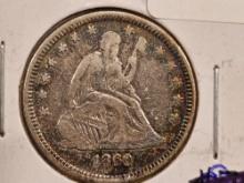 Better Date 1860-O Seated Liberty Quarter