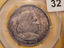 PCGS 1892 Columbian Half Dollar in Mint State 62