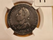 ** HIGHLIGHT ** COLONIAL NGC 1783 Washington Copper in Very Fine - 25 BN